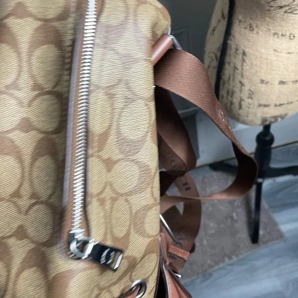 Coach Pace Brown and Tan Women's Backpack - Picture 7 of 10